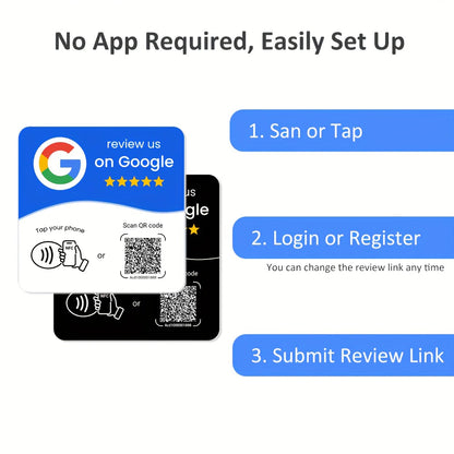 Google Review Plate NFC & QR Code