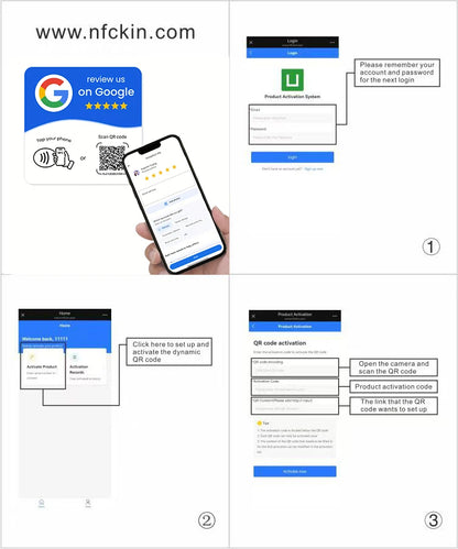 Google Review Plate NFC & QR Code