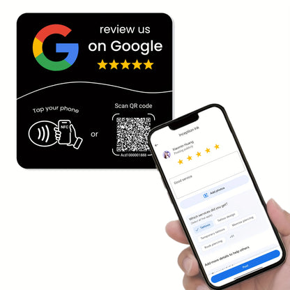 Google Review Plate NFC & QR Code