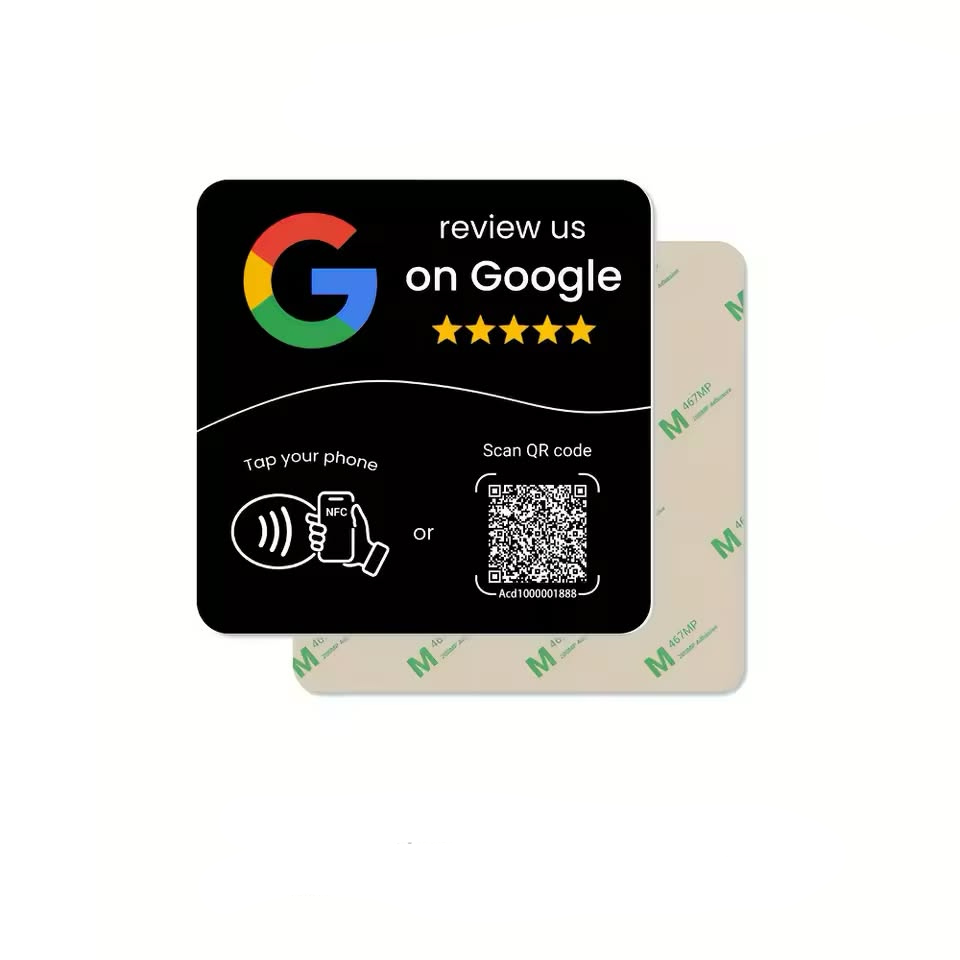 Google Review Plate NFC & QR Code